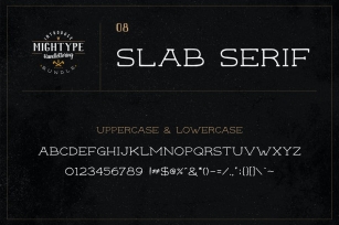 Mightype 08 - Slab Serif Font Download