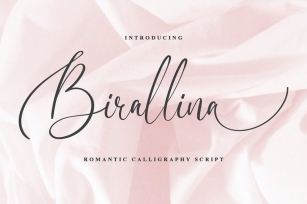 Birallina - Romantic Script Font Font Download