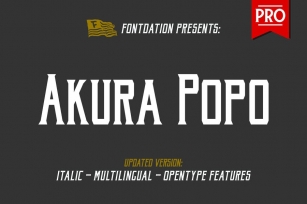 Akura Popo Pro Font Download