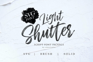 LIGHT SHUTTER - SVG FONT Font Download
