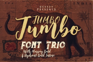 Jumbo Font Trio Font Download