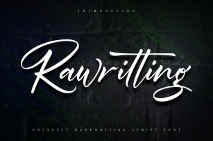 Rawriting | Uniquely Handwriting Script Font Font Download
