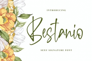 Bestanio - Sexy Signature Font Font Download