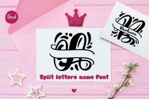 Split Letter Name Font Font Download