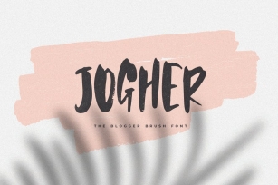 Jogher - The Blogger Brush Font Font Download