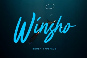 Winsho Brush Typeface Font Download
