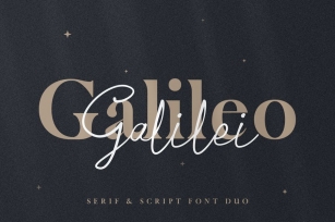 Galileo Galilei - Serif & Script Duo Font Download