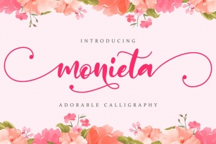 Monieta - Adorable Script Font Download