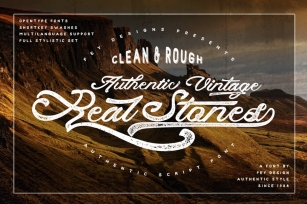 Real Stones - Clean And Rough Font Download