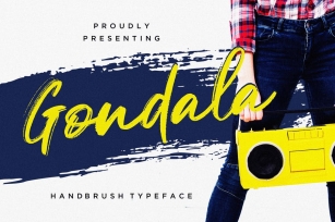 Gondala Handbrush Typeface Font Download