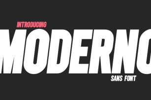 Moderno Sans Font Font Download