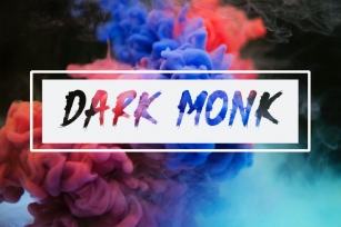 DARK MONK - Brush Font HR Font Download