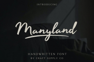 Manyland - Handwritten Font Font Download