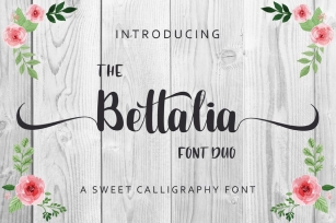 The Bettalia - Script Font Font Download