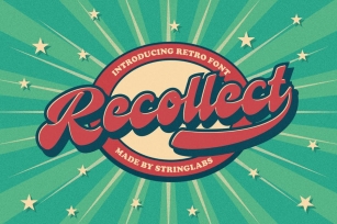 Recollet - Retro Bold Script Font Font Download