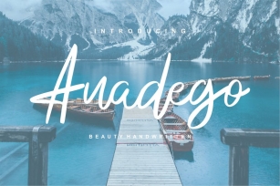 Anadego | Beauty Handwritten Script Font Download