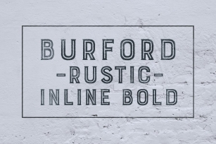 Burford Rustic Inline Bold Font Download
