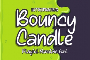 Bouncy Candle - Playful Monoline Font Font Download