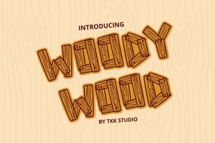 Woody Wood - Wood Plank font Font Download