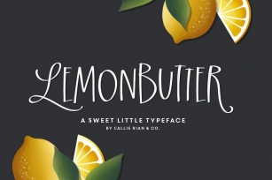 Lemonbutter Typeface Font Download