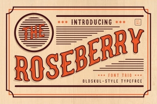 The Roseberry - Font Trio Font Download