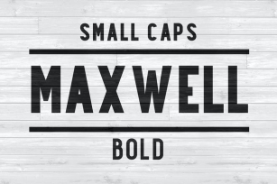 Maxwell Sans Small Caps Bold Font Download
