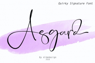 Asgard - Signature Font Font Download