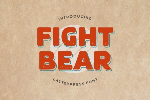 Fight Bear Display Typeface Font Font Download