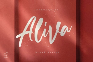 Aliva Brush Script Irrigular Signature Font Download