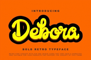 Debora - Retro Handwritten Script Font Download