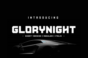 Glorynight Short Version Font Download
