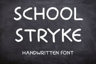 School Stryke - Handwritten font Font Download