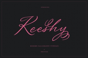 Keeshy Modern Calligrapy Typeface Font Download