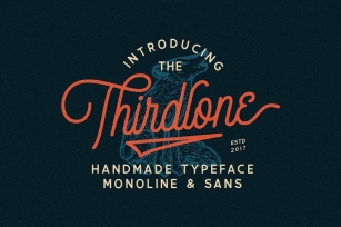 Thirdlone Font Duo & Vector Pack Font Download