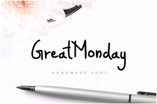 GreatMonday - Fresh Handmade / Custom Brush Font Font Download