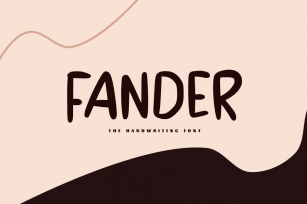 Fander - The Handwriting Font Font Download