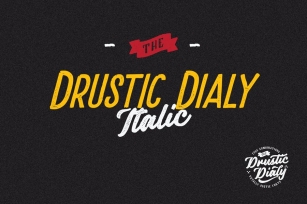 Drustic Dialy Condensed Italic Font Download