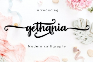 Gethania Script Font Download