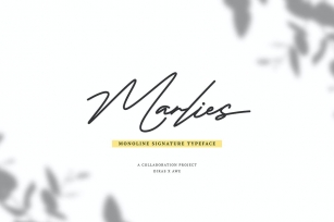 Marlies Monoline Signature Font Download
