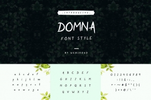 Domna - Custom Handmade Font Style Font Download