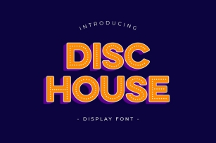 Disc House Display Font Font Download