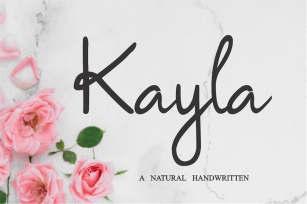 Kayla - Natural Handwritten Font Font Download