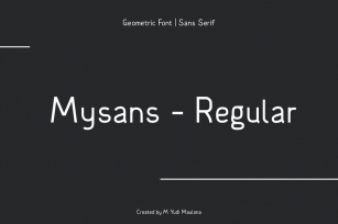 Mysans M Sans Serif Font Font Download
