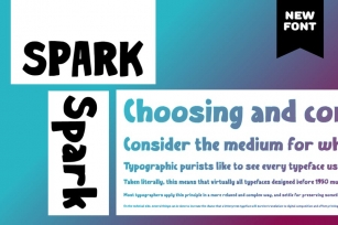 Spark Casual display font Font Download