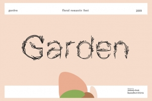 Garden|floral romantic font Font Download