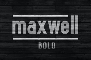 Maxwell Sans Bold Font Download