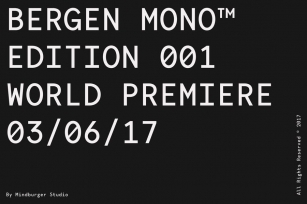 Bergen Mono Font Download
