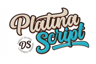 Platina Layered Script Font Download