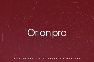 Orion pro - Typeface + Web Fonts Font Download