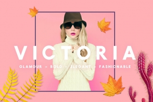 VICTORIA - Glamour, Elegant  Sans serif Font Download